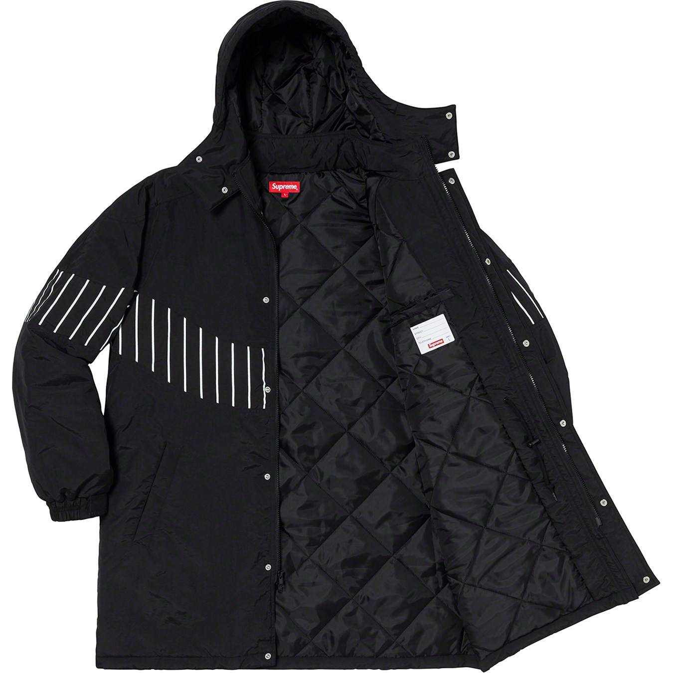 Pinstripe Panel Sports Parka view 9